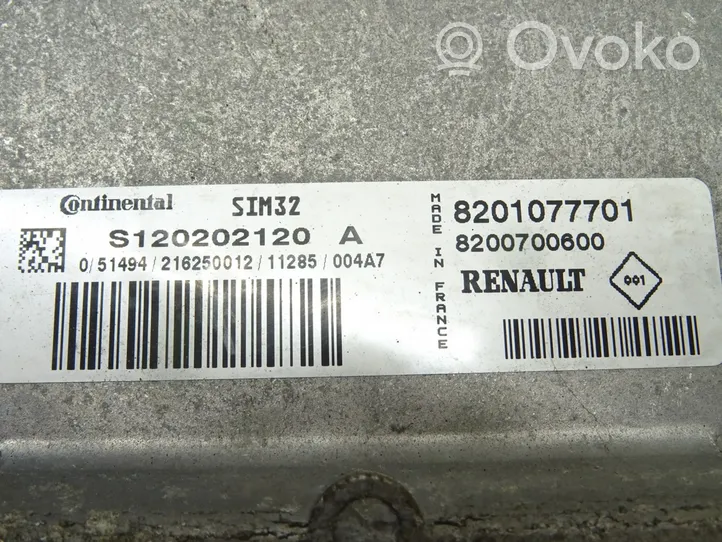 Renault Modus Centralina/modulo motore ECU 8201077701