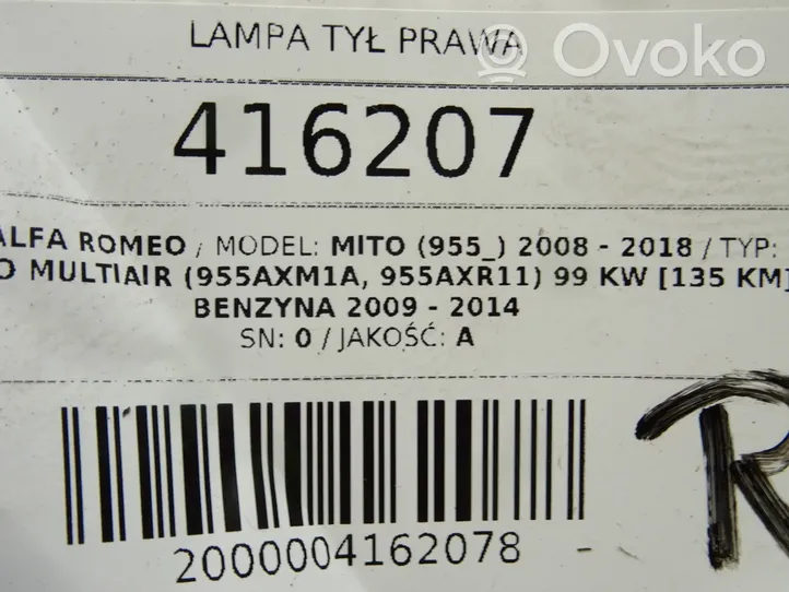 Alfa Romeo Mito Luci posteriori 156085851