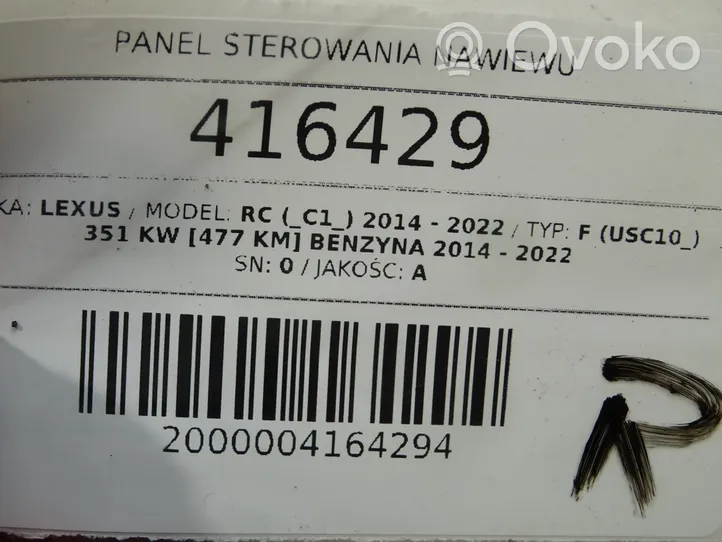 Lexus RC Przełącznik / Włącznik nawiewu dmuchawy 55900-24500