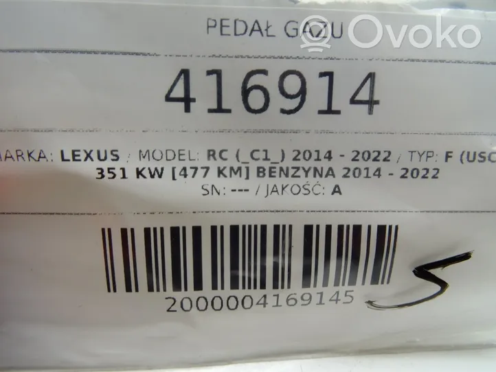 Lexus RC Pedał gazu / przyspieszenia 