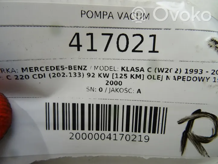 Mercedes-Benz C AMG W202 Vakuumo pompa A6112300065