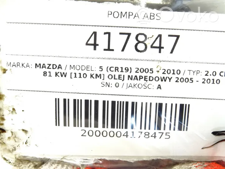 Mazda 5 Pompe ABS 5N61-2C405-GA