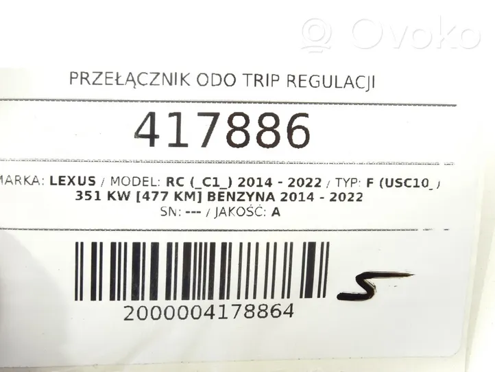 Lexus RC Inne przełączniki i przyciski 1D052