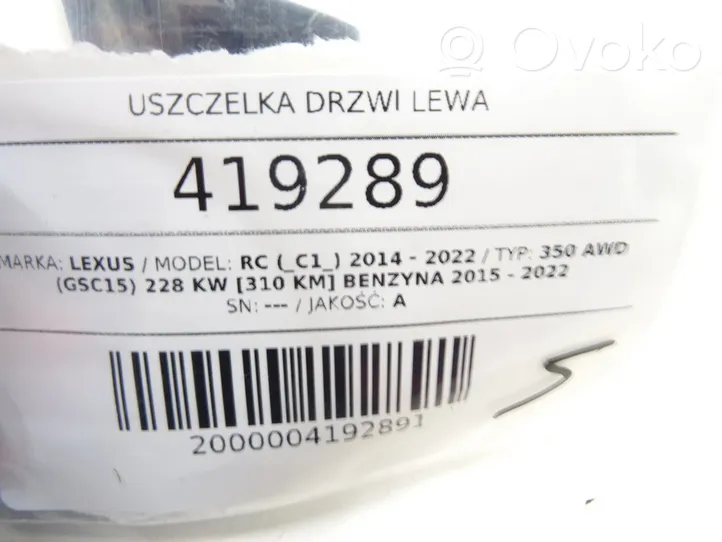 Lexus RC Uszczelka drzwi przednich 