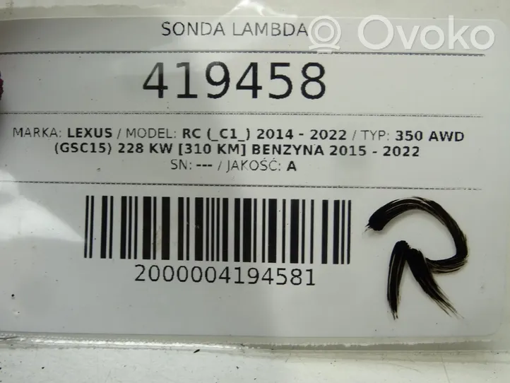 Lexus RC Sonde lambda 89467-53070