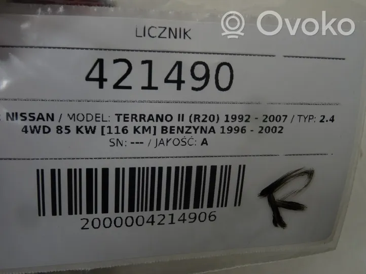 Nissan Terrano Licznik / Prędkościomierz 24810-7F016