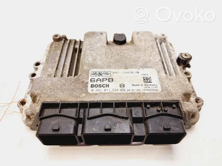 Mazda 3 I Unité de commande, module ECU de moteur 0281011534