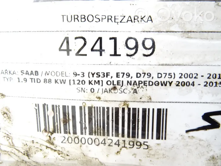 Saab 9-3 Ver2 Turbine 55205474