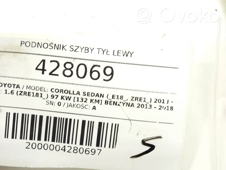 Toyota Corolla E160 E170 Regulador de puerta trasera con motor 69840-02520