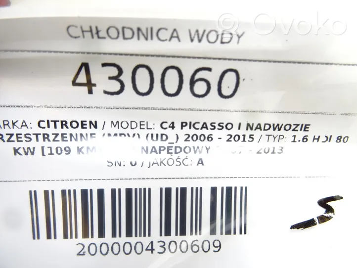 Citroen C4 I Picasso Chłodnica 9680533480