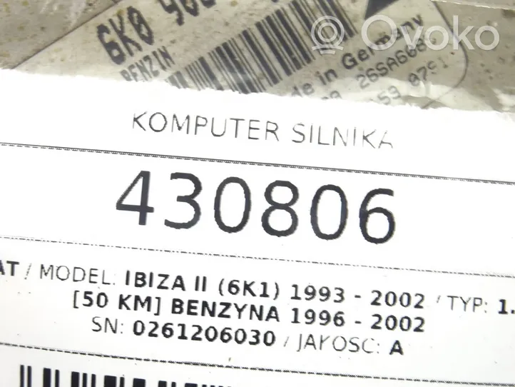 Seat Ibiza II (6k) Komputer / Sterownik ECU silnika 6K0906032A