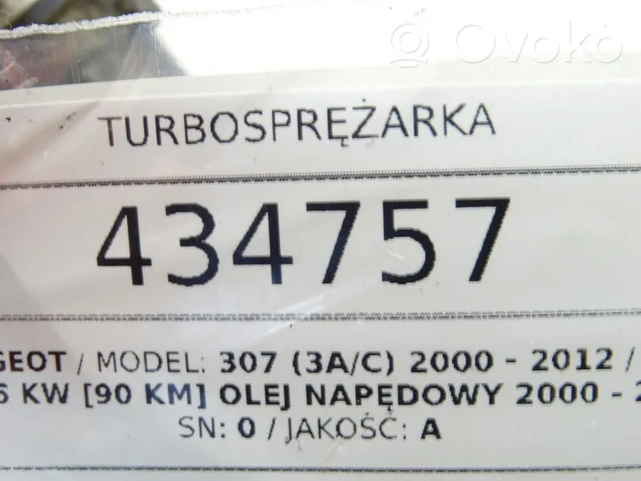 Peugeot 307 Turboahdin 9645247080