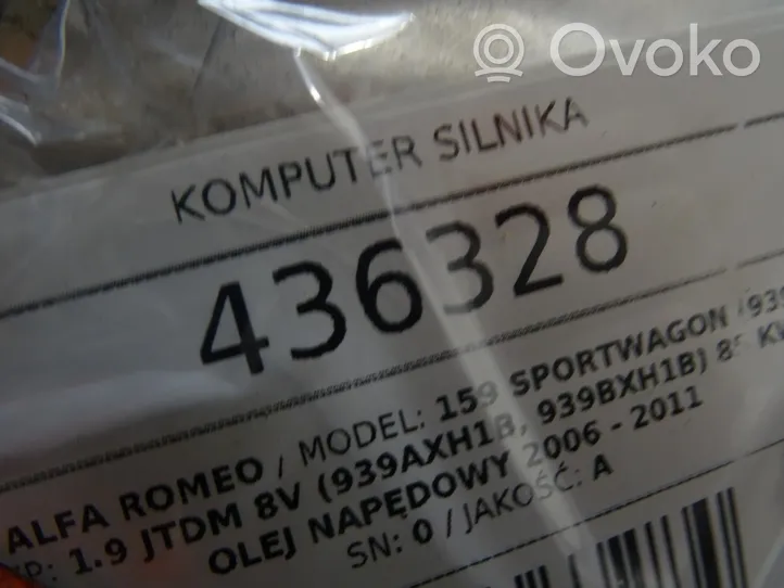 Alfa Romeo 159 Moottorin ohjainlaite/moduuli (käytetyt) 51821938