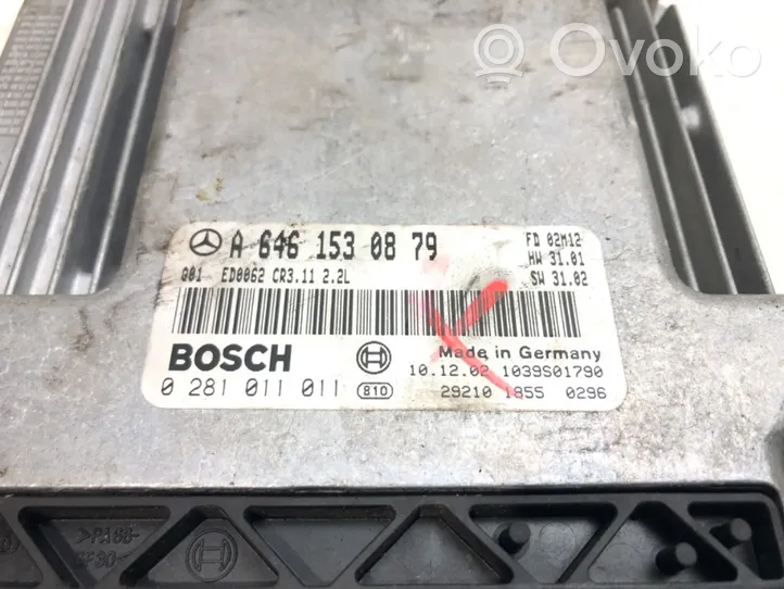 Mercedes-Benz E W211 Unidad de control/módulo ECU del motor A6461530879