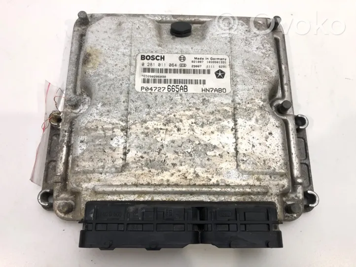 Chrysler Grand Voyager IV Unité de commande, module ECU de moteur 0281011064