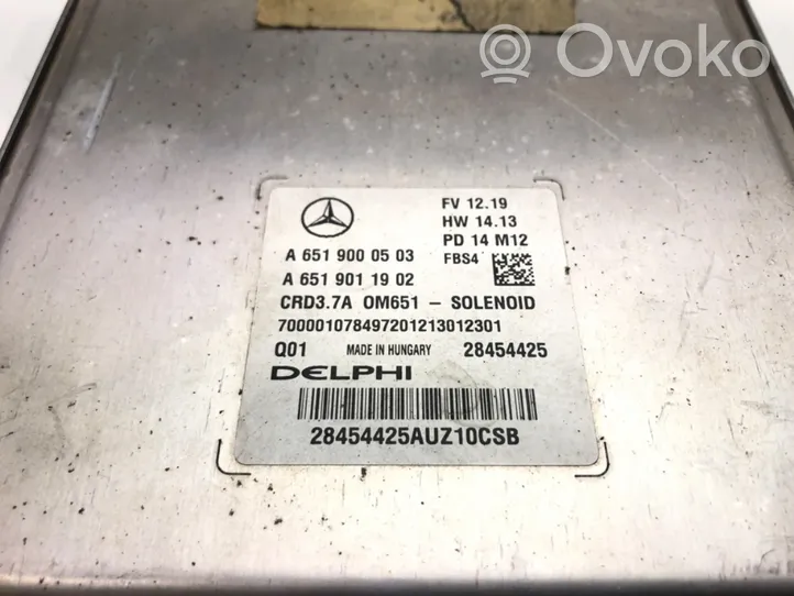 Mercedes-Benz E W212 Galios (ECU) modulis A6519000503