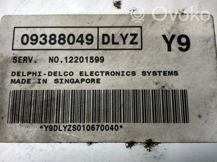 Daewoo Rezzo Unité de commande, module ECU de moteur 09388049