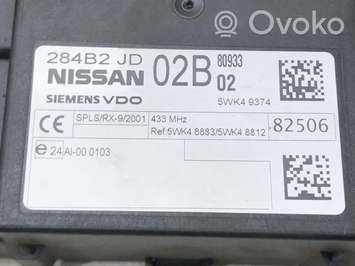 Nissan Qashqai Module de contrôle carrosserie centrale 284B2JD02B