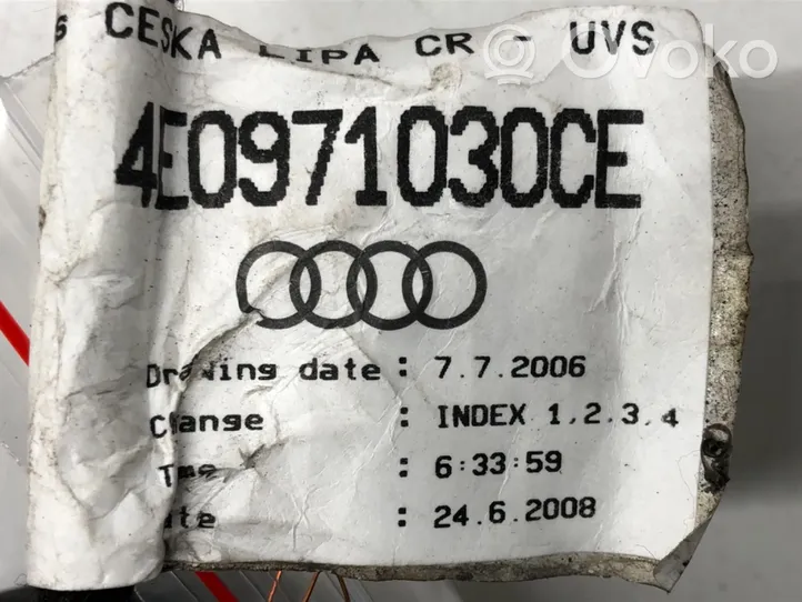 Audi A8 S8 D3 4E Motorkabelbaum Leitungssatz 4E0971030CE