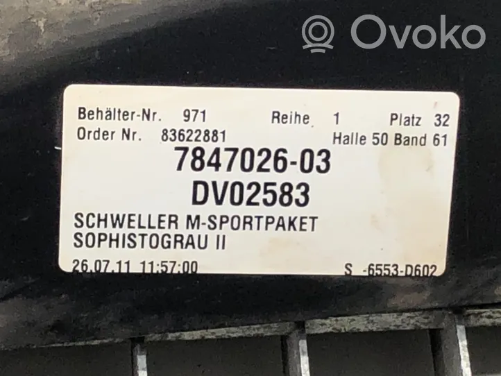 BMW 5 F10 F11 Priekinis slenkstis (kėbulo dalis) 7847026