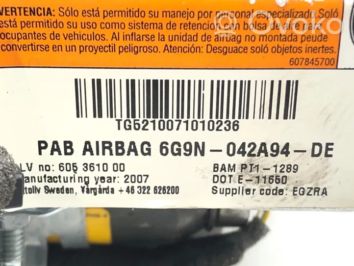 Land Rover Freelander 2 - LR2 Poduszka powietrzna Airbag pasażera 6G9N-042A94-DE