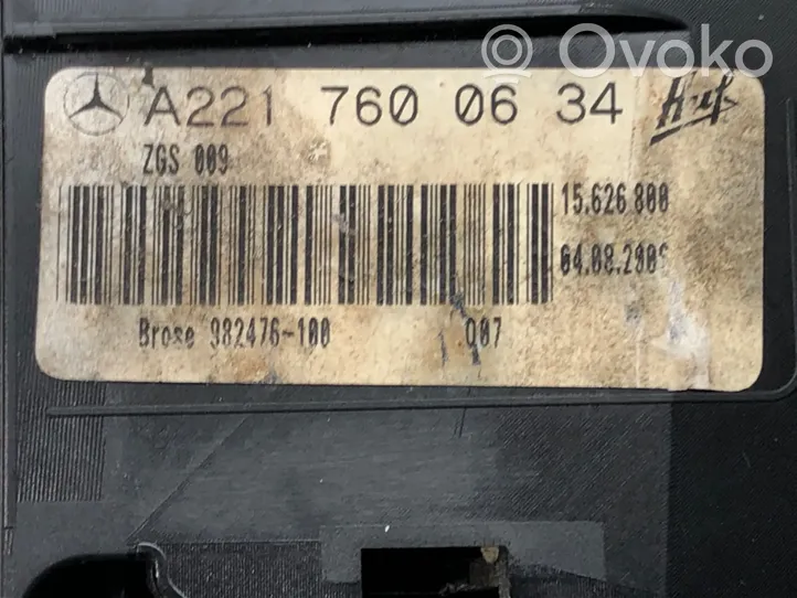 Mercedes-Benz S W221 Türgriff Türöffner vorne A2217600634