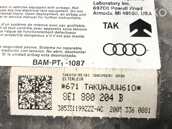 Audi A4 S4 B7 8E 8H Airbag del passeggero 8E1880204B