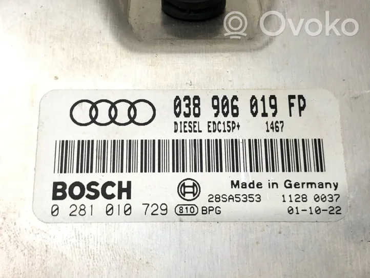 Audi A4 S4 B6 8E 8H Komputer / Sterownik ECU silnika 038906019FP