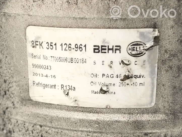 Audi A6 Allroad C5 Air conditioning (A/C) compressor (pump) 8FK351126-961