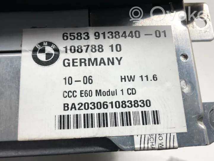 BMW 5 E60 E61 Unità principale autoradio/CD/DVD/GPS 9138440