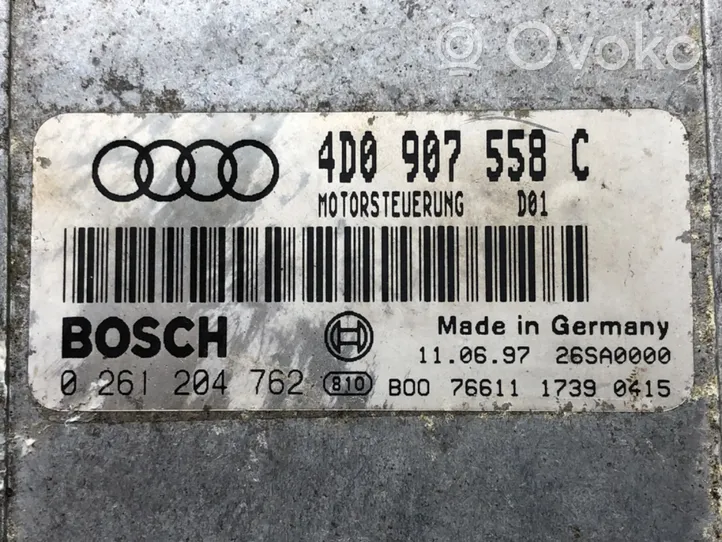 Audi A8 S8 D2 4D Unité de commande, module ECU de moteur 