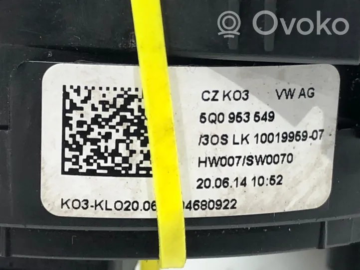 Skoda Octavia Mk3 (5E) Taśma / Pierścień ślizgowy Airbag 5Q0953549