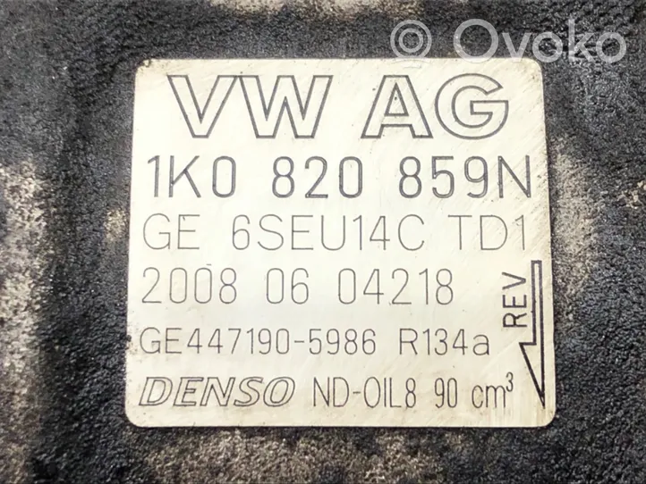 Volkswagen Golf V Compressore aria condizionata (A/C) (pompa) 1K0820859N