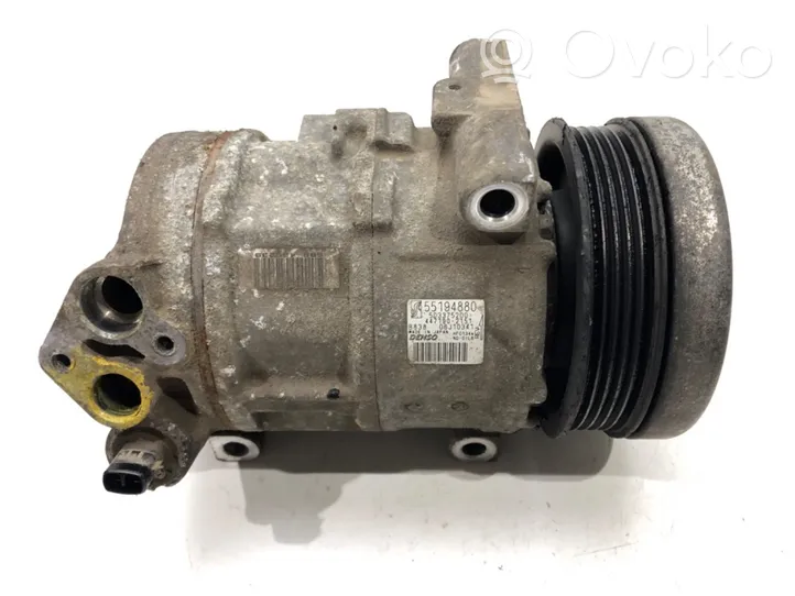 Fiat Grande Punto Ilmastointilaitteen kompressorin pumppu (A/C) 55194880