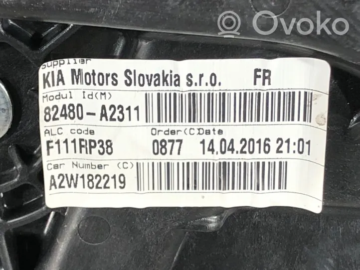 KIA Ceed Elektryczny podnośnik szyby drzwi przednich 82480-A2311