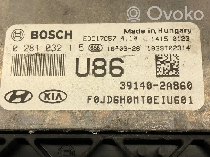 KIA Ceed Komputer / Sterownik ECU silnika 39140-2A860