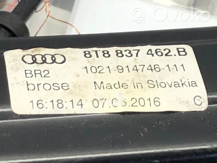 Audi A5 8T 8F Etuoven ikkunan nostin moottorilla 8T8837462B