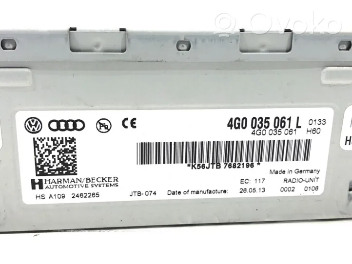 Audi A6 C7 Radija/ CD/DVD grotuvas/ navigacija 4G0035061L