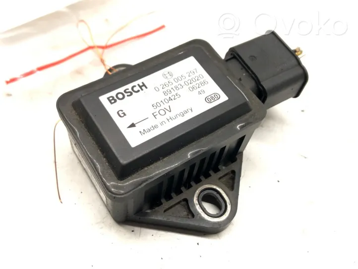 Toyota Avensis T250 Sensore di imbardata accelerazione ESP 0265005297