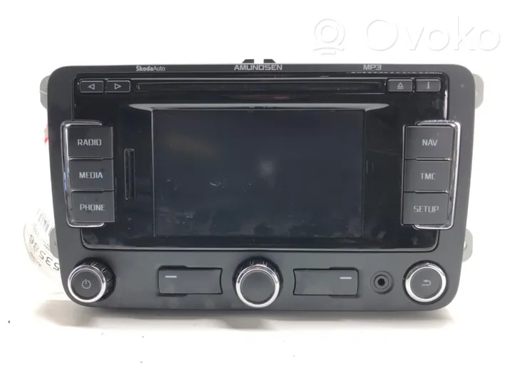 Skoda Superb B6 (3T) Radio/CD/DVD/GPS-pääyksikkö 3T0035191B