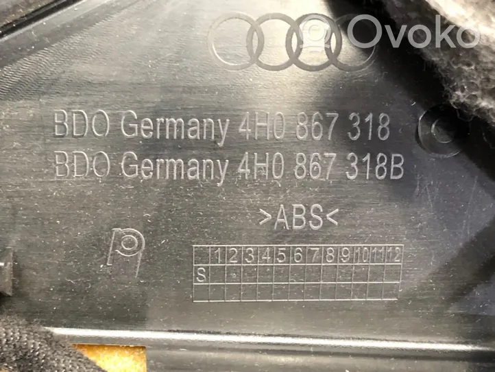 Audi A8 S8 D4 4H Boczek / Tapicerka drzwi tylnych 