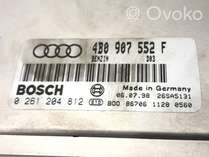 Audi A6 S6 C5 4B Moottorin ohjainlaite/moduuli (käytetyt) 4B0907552F