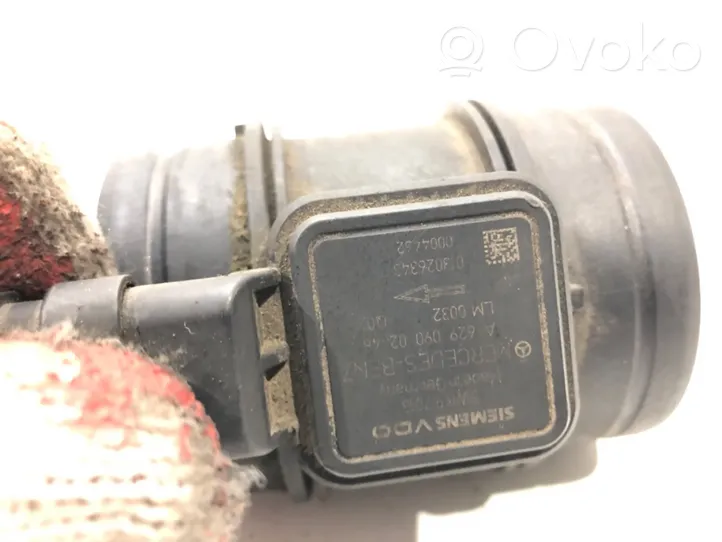 Mercedes-Benz ML W164 Mass air flow meter A6290900248