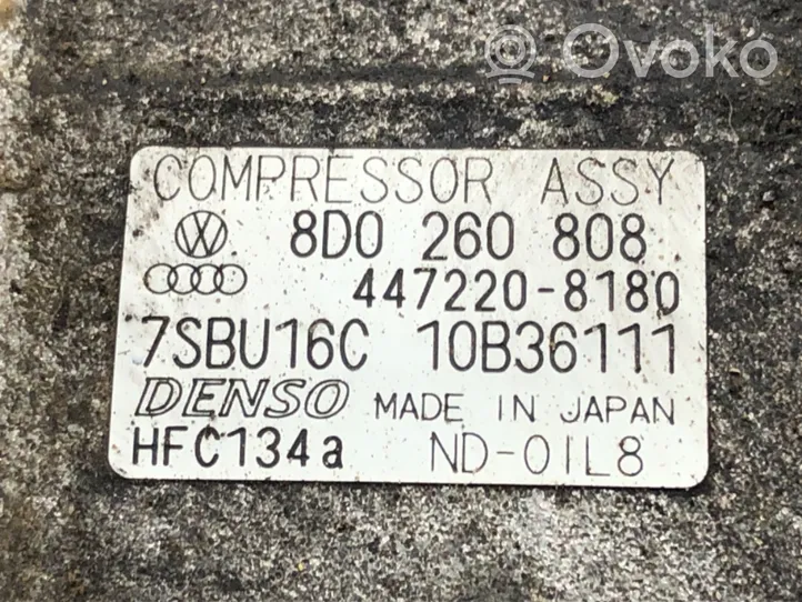 Audi A4 S4 B5 8D Oro kondicionieriaus kompresorius (siurblys) 8D0260808