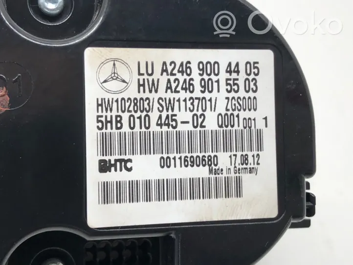 Mercedes-Benz B W246 W242 Sisätuulettimen ohjauskytkin A2469004405