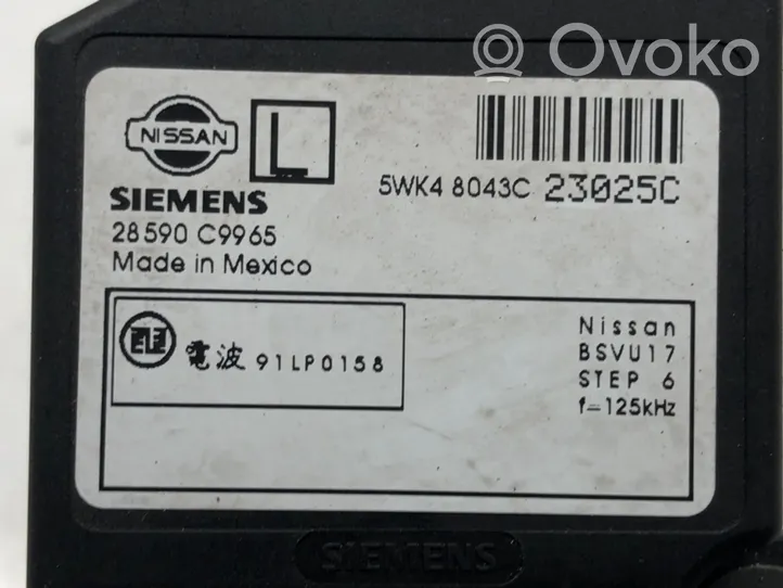 Nissan Almera N16 Cerradura de encendido 28590C9965