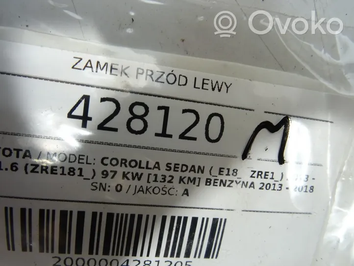 Toyota Corolla E160 E170 Zamek drzwi przednich 