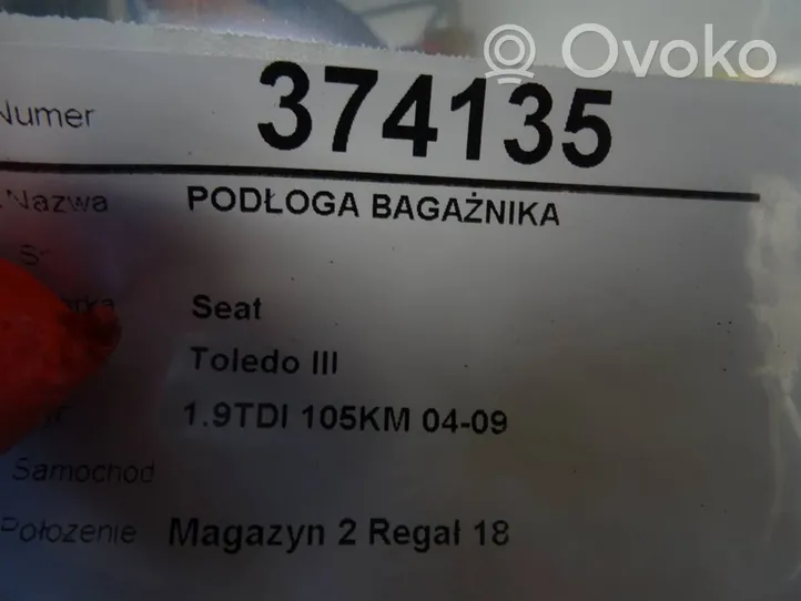 Seat Toledo III (5P) Tapis de coffre 5P5863463D