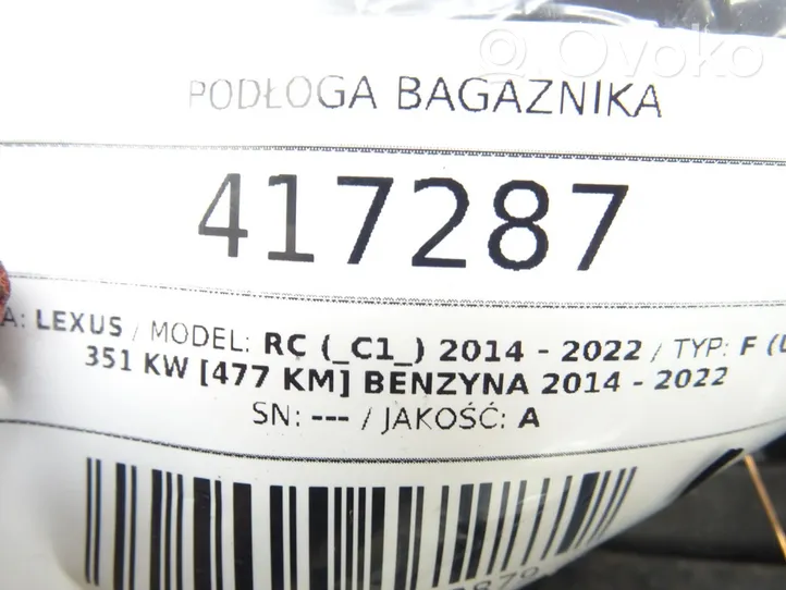 Lexus RC Wykładzina bagażnika 