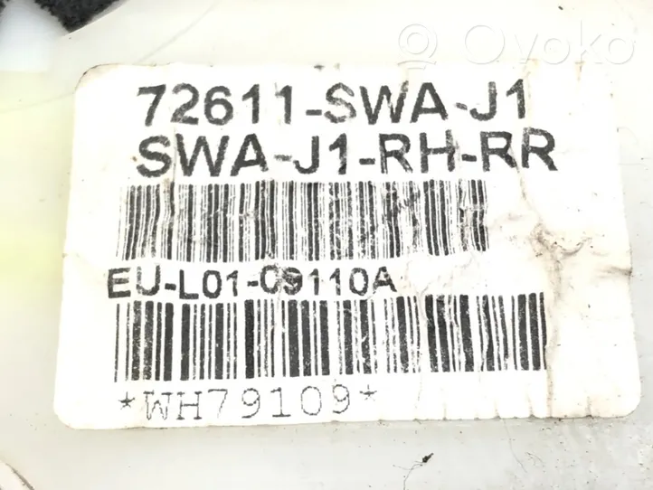Honda CR-V Zamek drzwi tylnych 72611-SWA-J1